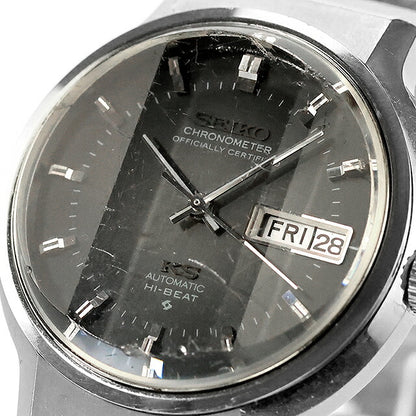 Used Overhauled Seiko SEIKO King Seiko Chronometer 56 Series Genuine Bracelet High Beat Gray Gradation 5626-7170 Watch Men&