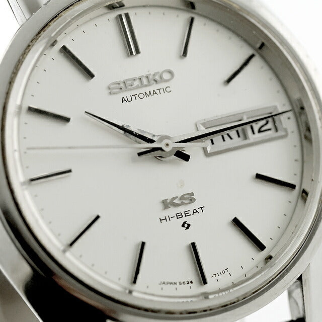 Used Overhauled Good Condition Seiko SEIKO King Seiko High Beat 56KS Day Date Medallion Made in 1971 5626-7110 Watch Brand Men&