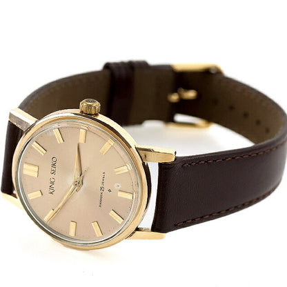中古 OH済 セイコー SEIKO キングセイコー ファーストモデル J14102E SD文字盤 1962年製 14KGF アナログ 腕時計 ブランド メンズ UW-SJ-KS-00006