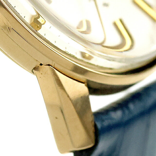 中古 OH済 セイコー SEIKO キングセイコー 44KS セカンドモデル 44-2000 盾メダリオン アナログ 腕時計 ブランド メンズ ホワイト ブルー UW-SJ-KS-00007