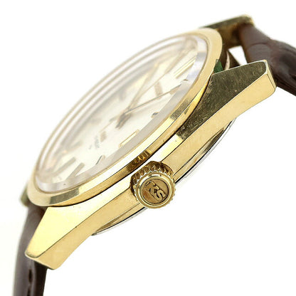 中古 セイコー SEIKO キングセイコー 45KS デイト 1972年製 10振動 アナログ 腕時計 ブランド メンズ シルバー ブラウン UW-SJ-KS-00009