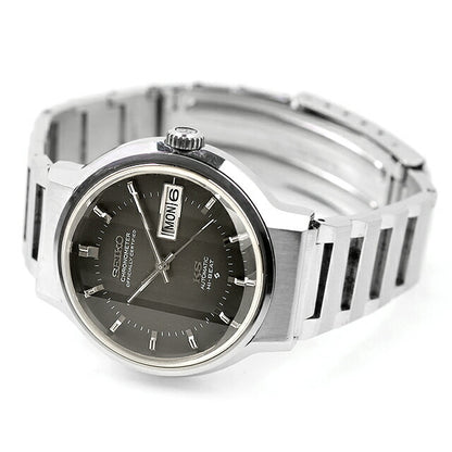 Used Overhauled Seiko SEIKO King Seiko Chronometer 56KS Day Date Genuine 3-sided Glass Genuine Bracelet Made in 1972 Analog Watch Brand Men&