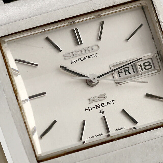 Used Seiko SEIKO King Seiko Chronometer 56KS Square Day Date TV Screen 1972 Analog Watch Brand Men&