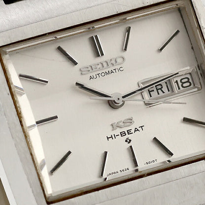 Used Seiko SEIKO King Seiko Chronometer 56KS Square Day Date TV Screen 1972 Analog Watch Brand Men&