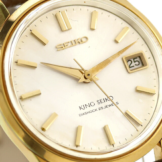 中古 OH済 セイコー SEIKO キングセイコー 44KS デイト 1965年製 ビンテージ アンティーク 4402-8000 アナログ 腕時計 ブランド メンズ UW-SJ-KS-00029