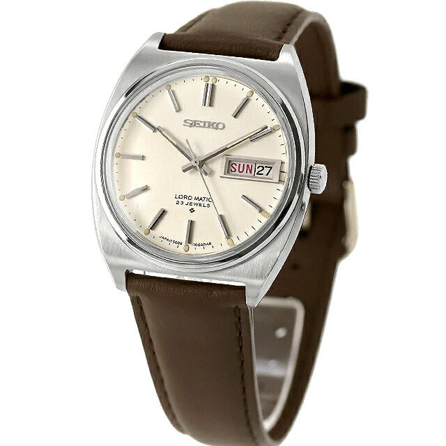 中古 セイコー SEIKO ロードマチック LM デイデイト 日付曜日 オーバルケース 初期モデル 1968年4月製造 5606-7050 アナログ 腕時計 メンズ UW-SJ-LM-00001