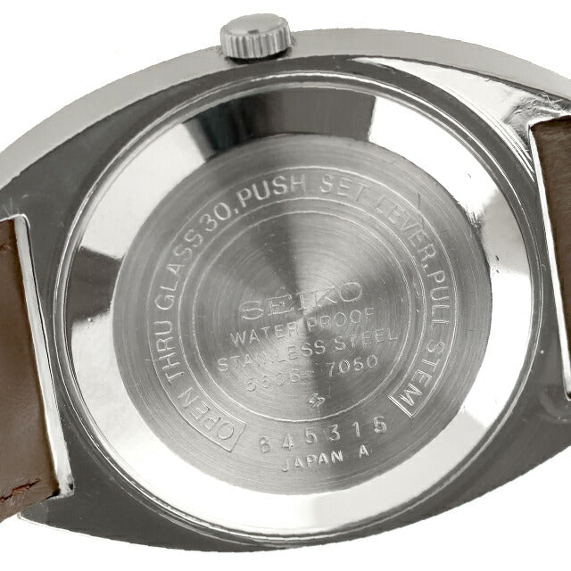 中古 セイコー SEIKO ロードマチック LM デイデイト 日付曜日 オーバルケース 初期モデル 1968年4月製造 5606-7050 アナログ 腕時計 メンズ UW-SJ-LM-00001