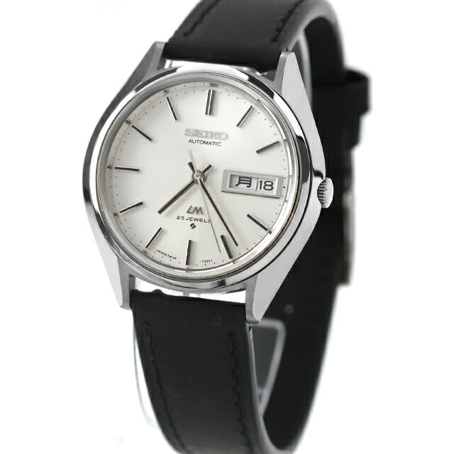 中古 セイコー SEIKO ロードマチック LM デイデイト 日付曜日 1973年1月製造 5606-7191 アナログ 腕時計 ブランド メンズ ホワイト ブラック UW-SJ-LM-00002