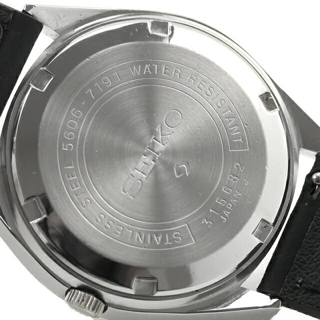 中古 セイコー SEIKO ロードマチック LM デイデイト 日付曜日 1973年1月製造 5606-7191 アナログ 腕時計 ブランド メンズ ホワイト ブラック UW-SJ-LM-00002