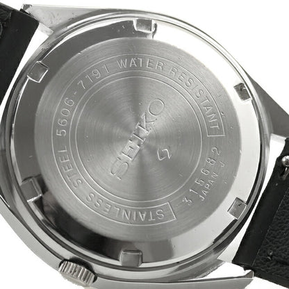 中古 セイコー SEIKO ロードマチック LM デイデイト 日付曜日 1973年1月製造 5606-7191 アナログ 腕時計 ブランド メンズ ホワイト ブラック UW-SJ-LM-00002