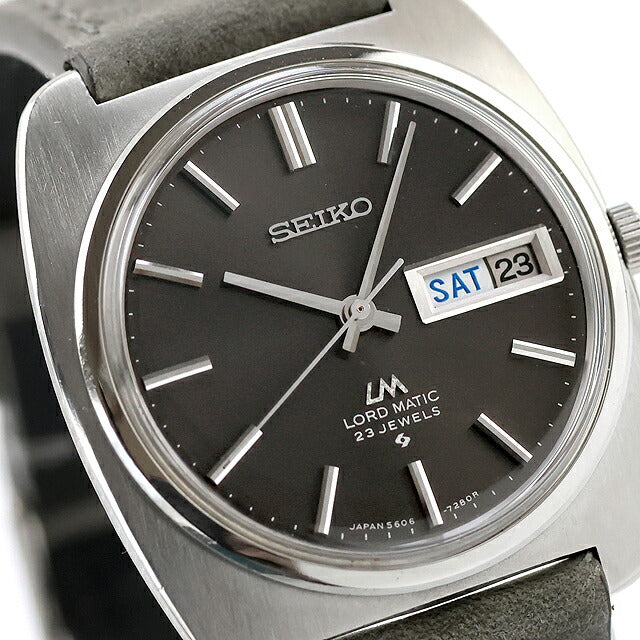 中古 セイコー SEIKO ロードマチック LM デイデイト 日付曜日 クッションケース 1971年1月製造 5606-7130 アナログ 腕時計 ブランド メンズ UW-SJ-LM-00003