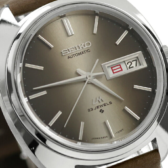 中古 セイコー SEIKO ロードマチック LM デイデイト 日付曜日 オーバルケース 1973年1月製造 5606-7151 アナログ 腕時計 ブランド メンズ UW-SJ-LM-00004