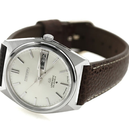 中古 セイコー SEIKO ロードマチック LM デイデイト 日付曜日 1969年7月製造 5606-7000 アナログ 腕時計 ブランド メンズ シルバー ブラウン UW-SJ-LM-00005