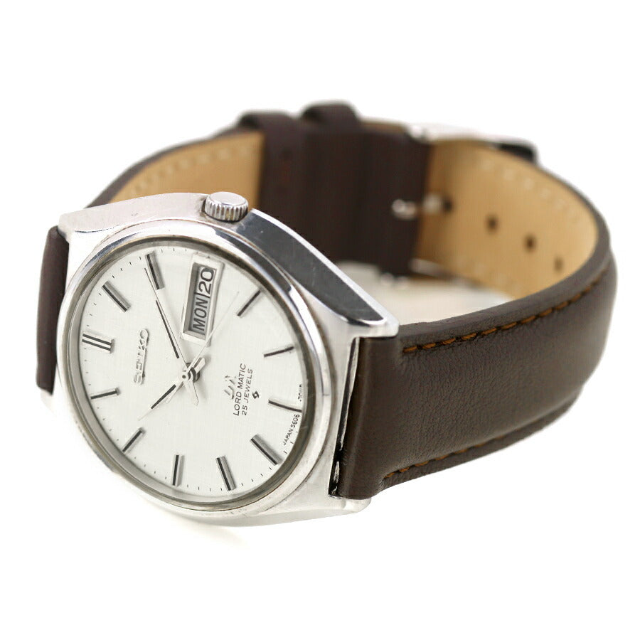 中古 訳アリ セイコー SEIKO ロードマチック LM Lord Matic 25石 1971年4月製 絹目ダイヤル カレンダー不良 5606-7010 アナログ 腕時計 UW-SJ-OT-00031
