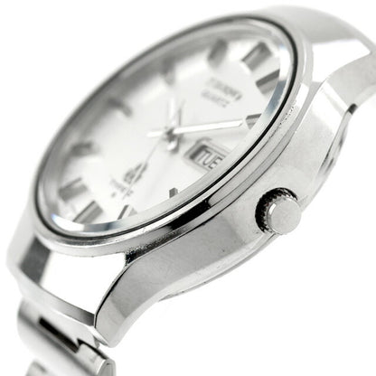 中古 セイコー SEIKO TYPE2 デイデイト タイプツー オールドクオーツ ビンテージ 7546-8070 アナログ 腕時計 ブランド メンズ シルバー UW-SJ-OT-00035