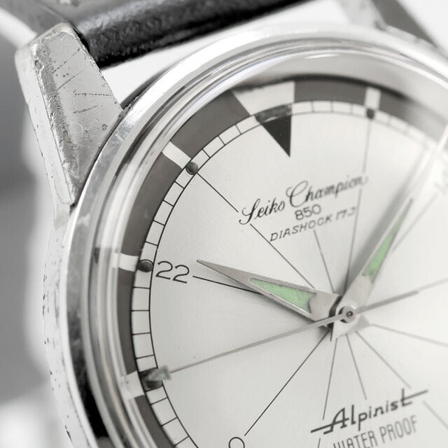 中古 希少 セイコー SEIKO ヴィンテージ チャンピオン アルピニスト 1964年製 ツートンダイヤル 85899 アナログ 腕時計 ブランド メンズ UW-SJ-OT-00036