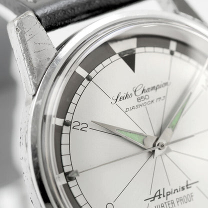 中古 希少 セイコー SEIKO ヴィンテージ チャンピオン アルピニスト 1964年製 ツートンダイヤル 85899 アナログ 腕時計 ブランド メンズ UW-SJ-OT-00036