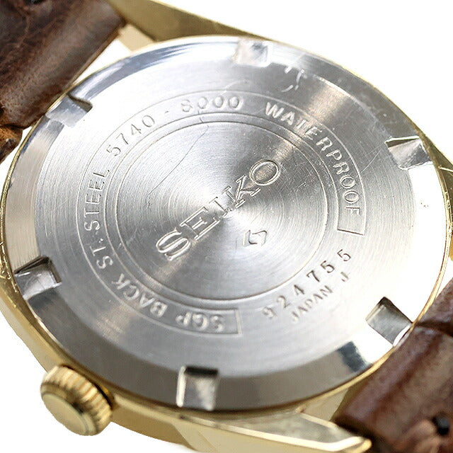 中古 ベルト新品 セイコー SEIKO ロードマーベル 36000 手巻き ハイビート 金色 バーインデックス 1969年製 5740-8000 腕時計 メンズ UW-SJ-OT-00038