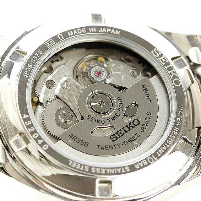 中古 美品 セイコー SEIKO メカニカル ネット流通限定モデル 4R35 自動巻き 機械式 SZSB011 アナログ 腕時計 ブランド メンズ シルバー UW-SJ-OT-00039