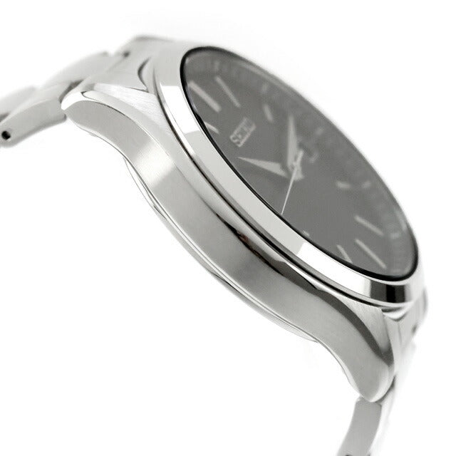 中古 美品 セイコー SEIKO セイコーセレクション Sシリーズ ソーラー シンプル SBPX147 アナログ 腕時計 ブランド メンズ ブラック 黒 UW-SJ-OT-00040