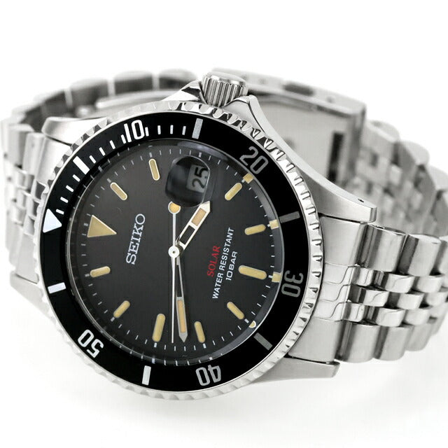 中古 美品 セイコー SEIKO 流通限定 ソーラーウォッチ ヴィンテージ風