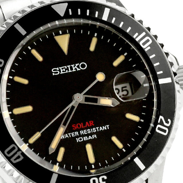 中古 美品 セイコー SEIKO 流通限定 ソーラーウォッチ ヴィンテージ風