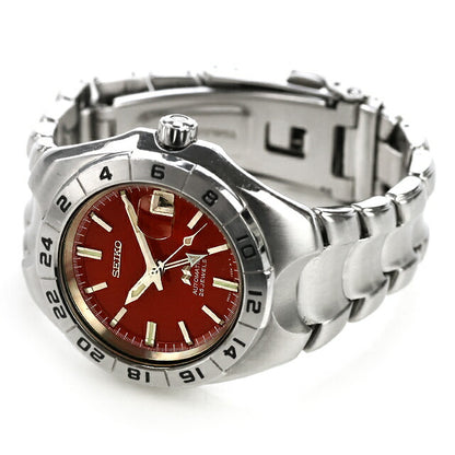 中古 希少モデル セイコー SEIKO SUS メカサス GMT 限定モデル 4S レッド 替えベルト付き 4S12-0020 アナログ 腕時計 ブランド メンズ UW-SJ-OT-00043
