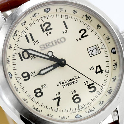 中古 セイコー SEIKO メカニカル 簡易方位計 内転式インナーベゼル SARG005 6R15-02N0 アナログ 腕時計 ブランド メンズ UW-SJ-OT-00045