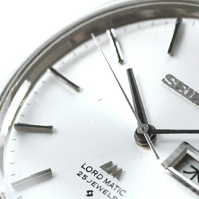 中古 セイコー SEIKO ロードマチック LM デイデイト トノー Cライン 5606-8000 アナログ 腕時計 ブランド メンズ シルバー ブラック UW-SJ-OT-00047