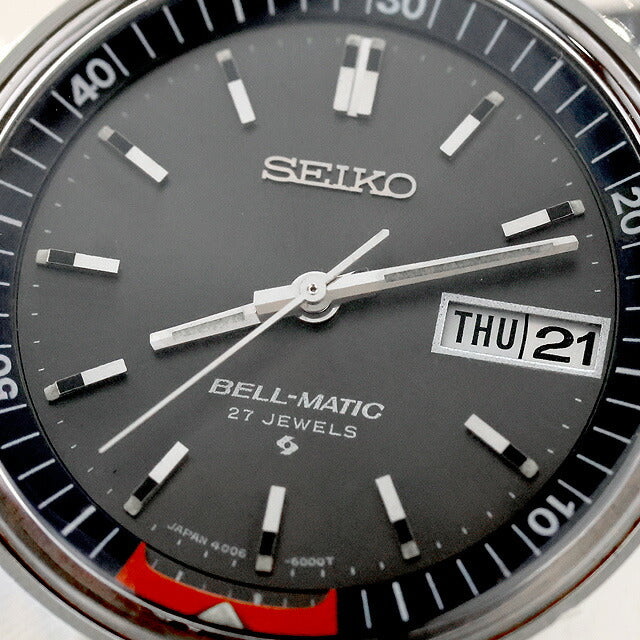 Used overhauled Seiko Bellmatic UFO Alarm Day Date 4006 Estimated year made in 1969 4006-6000 Analog wristwatch Brand Men&