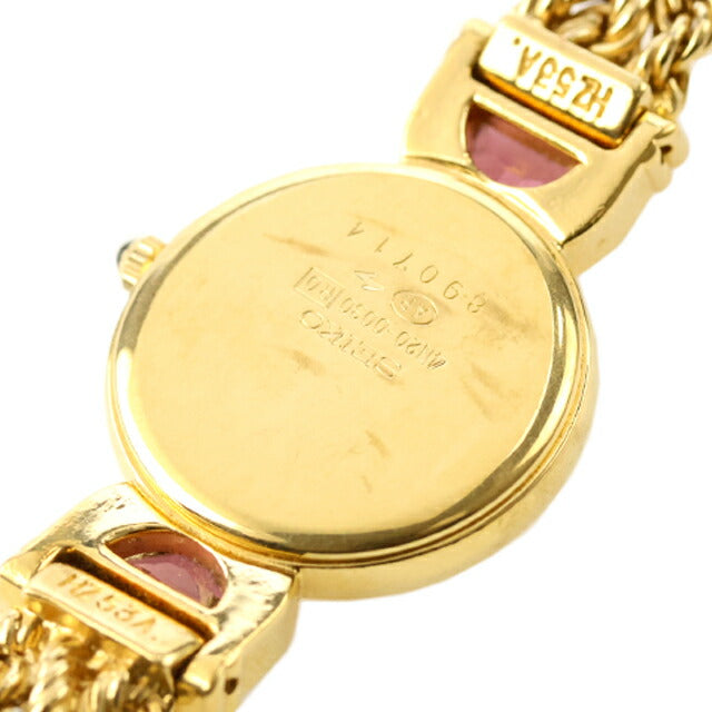 中古 セイコー SEIKO エクセリーヌ ガーネット ブレスレットウォッチ
