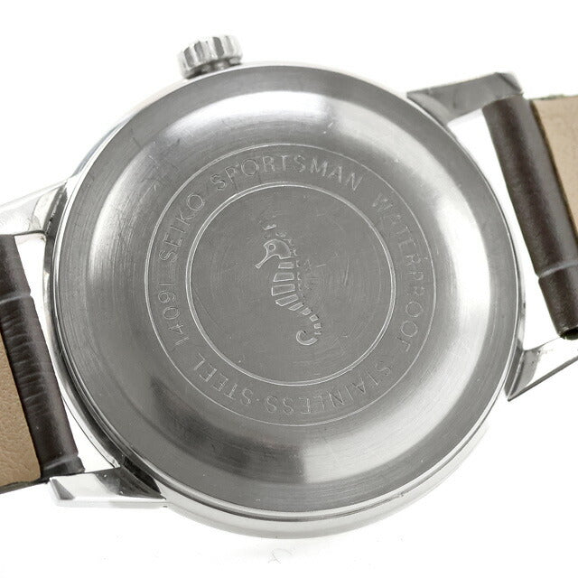 中古 OH済 セイコー SEIKO スポーツマン ダイヤショック 17石 楔形