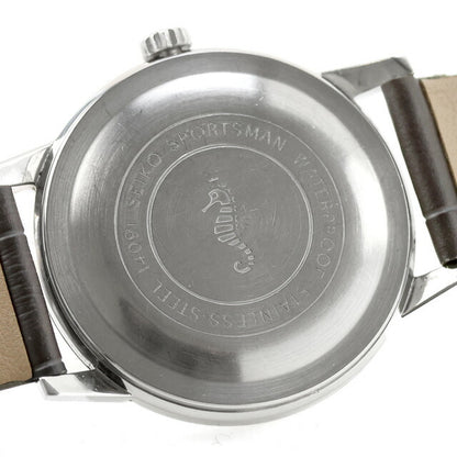 Used, OH serviced SEIKO Sportsman Diashock 17 Jewels Wedge Indexes Seahorse 14091 Analog Watch Brand Men&