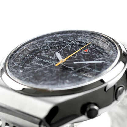 Used, OHed, Rare Model Seiko Seiko Time Sonar Flyback Chronograph 7015 7015-6010 Analog Watch Men&