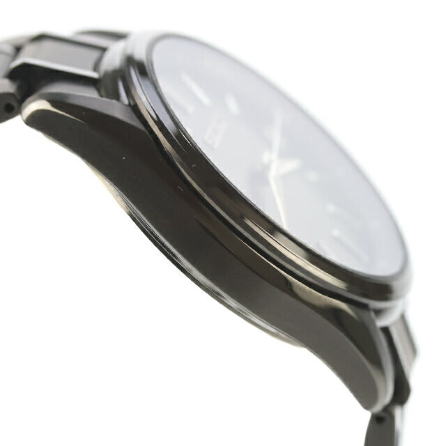 中古 セイコー SEIKO セイコーセレクション ソーラー電波 チタン 薄型 オールブラック SBTM343 アナログ 腕時計 ブランド メンズ ブラック UW-SJ-OT-00063