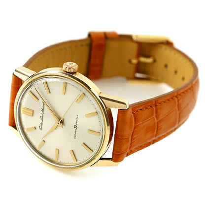 中古 セイコー SEIKO ロードマーベル 5740-1990 手巻き 1965年製 5740-1990 アナログ 腕時計 ブランド メンズ アイボリー イエローブラウン UW-SJ-OT-00064