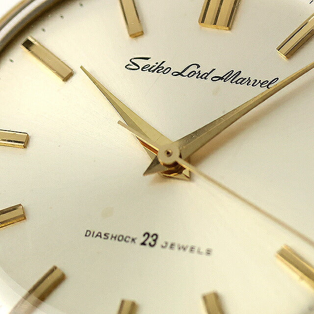 中古 セイコー SEIKO ロードマーベル 5740-1990 手巻き 1965年製 5740-1990 アナログ 腕時計 ブランド メンズ アイボリー イエローブラウン UW-SJ-OT-00064
