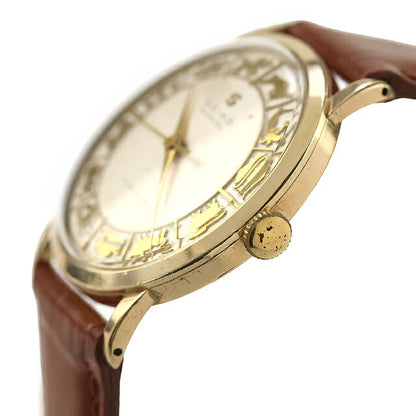 中古 OH済 レアモデル セイコー SEIKO マーベル 星座文字盤 ゾディアックダイヤル 手巻き 14KGF アナログ 腕時計 ブランド メンズ UW-SJ-OT-00067