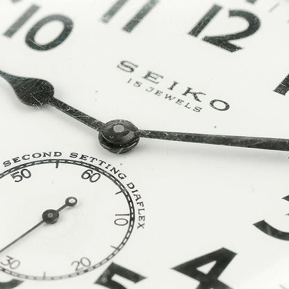 中古 セイコー SEIKO 24型 手巻き 懐中時計 ケース付き レールウォッチ 鉄道 アナログ 腕時計 ブランド メンズ ホワイト UW-SJ-OT-00069