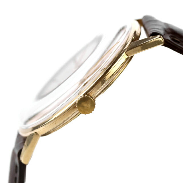 Used Overhauled Seiko SEIKO Gold Feather 25 Stone Gold Plated Thin Medium 3 Hand Manual Winding Analog Watch Brand Men&