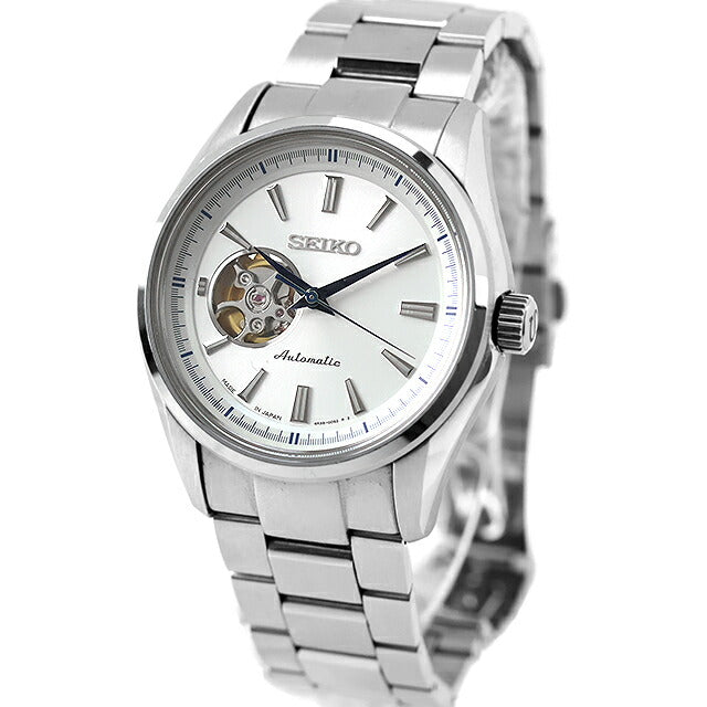 中古 セイコー SEIKO セイコーセレクション メカニカル オープンハート SCVE049 アナログ 腕時計 ブランド メンズ シルバー UW-SJ-OT-00074