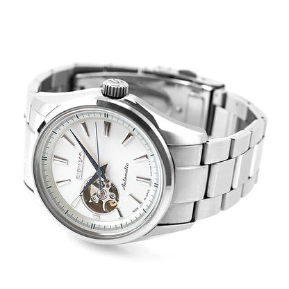 中古 セイコー SEIKO セイコーセレクション メカニカル オープンハート SCVE049 アナログ 腕時計 ブランド メンズ シルバー UW-SJ-OT-00074