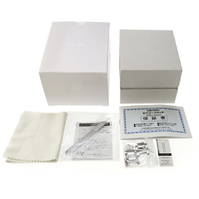 中古 セイコー SEIKO メカニカル ネット流通限定モデル 4R35 自動巻き 機械式 SZSB011 アナログ 腕時計 ブランド メンズ シルバー UW-SJ-OT-00077