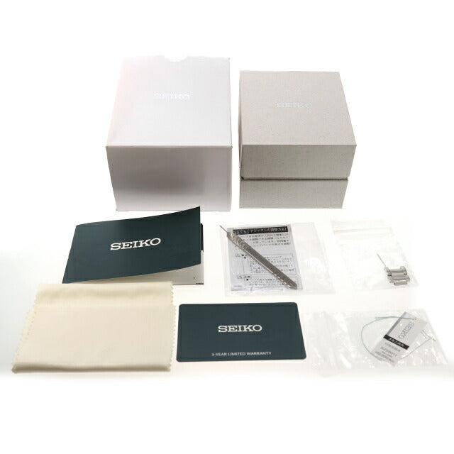 中古 セイコー SEIKO メカニカル ネット流通限定モデル 4R35 自動巻き 機械式 SZSB011 アナログ 腕時計 ブランド メンズ シルバー UW-SJ-OT-00078