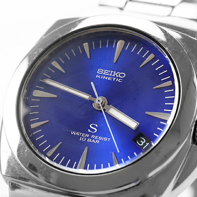 中古 セイコー SEIKO サス SUS キネティック オートクオーツ AGS 1998年製 二次電池交換済 5M42-0F30 アナログ 腕時計 ブランド メンズ UW-SJ-OT-00079