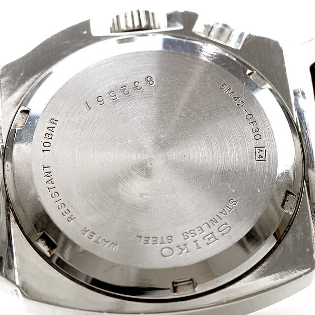 中古 セイコー SEIKO サス SUS キネティック オートクオーツ AGS 1998年製 二次電池交換済 5M42-0F30 アナログ 腕時計 ブランド メンズ UW-SJ-OT-00079