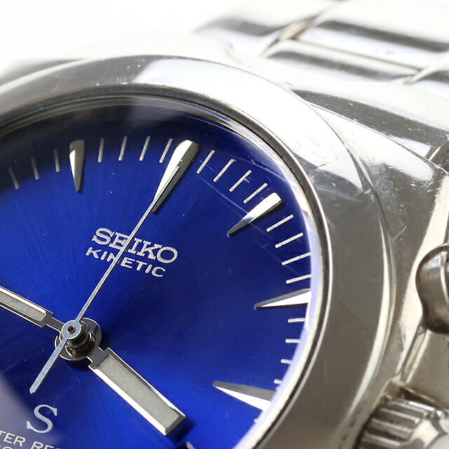 中古 セイコー SEIKO サス SUS キネティック オートクオーツ AGS 1998年製 二次電池交換済 5M42-0F30 アナログ 腕時計 ブランド メンズ UW-SJ-OT-00079