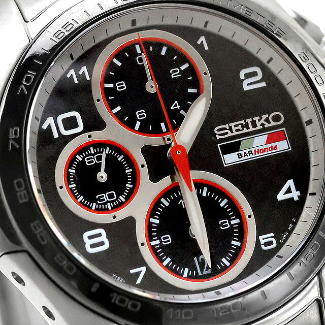 中古 セイコー SEIKO イグニッション BAR Honda コラボ 数量限定モデル 7T92-0GJ0 クロノグラフ カーボン調文字盤 7T92-0GJ0 アナログ 腕時計 メンズ UW-SJ-OT-00081