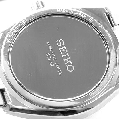 中古 セイコー SEIKO ブライツ ソーラー電波 7B24 チタン ブラックダイヤル SAGZ087 アナログ 腕時計 ブランド メンズ ブラック UW-SJ-OT-00082
