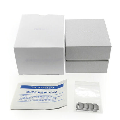 中古 セイコー SEIKO ブライツ ソーラー電波 7B24 チタン ブラックダイヤル SAGZ087 アナログ 腕時計 ブランド メンズ ブラック UW-SJ-OT-00082